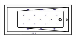 Гидромассажная ванна Whitecross Wave Slim 0111.160070.100.RELAX.BR 160x70см Relax бронза